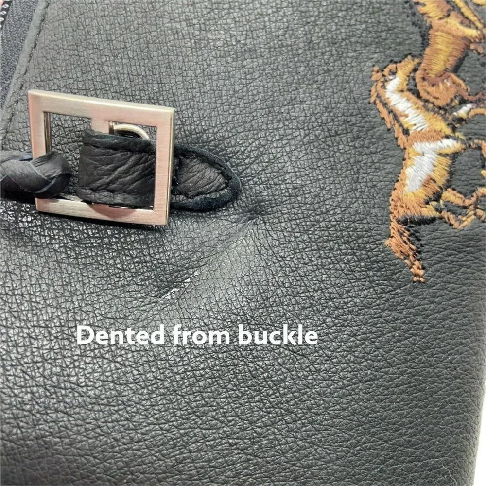 Horse Travel Wallet Purse The Gallery Collection Women's Black Double Handles